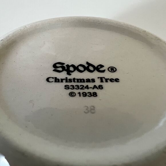 1 Spode Christmas Holiday Tree Teacup Saucer Set Mug Cup S3324-Z 93 & SS3324-A6 - Picture 6 of 6